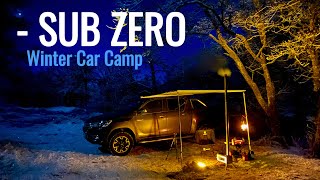 Winter Car Camping | Freezing Conditions | Stunning Scenery #Scotland #carcamping