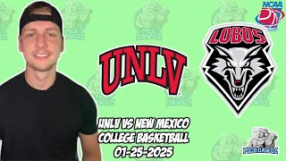 New Mexico vs UNLV 1/25/25 Free College Basketball Picks and Predictions | NCAAB Pick