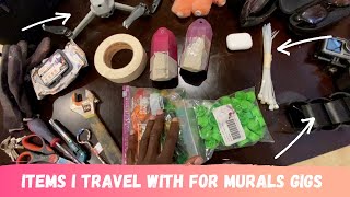 How I travel as an Artist painting murals around the country