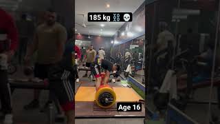 185 kg 💀⛓️‼️deadlift