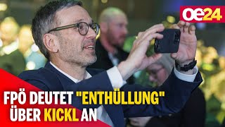 FPÖ deutet "Enthüllung" über Kickl an