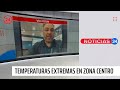 Temperaturas extremas en zona centro: 