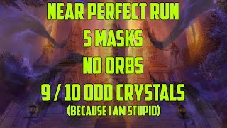 So close to a perfect run! | Feral Druid |Stormwind Vision | 5 Masks | No Orbs | 9/10 Odd Crystals