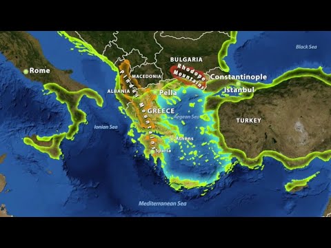 What sea is Greece located on?