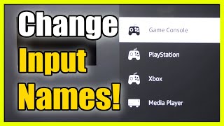 How to Change Input Names on Source for Amazon Fire TV (Fast Tutorial)