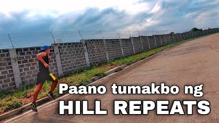 Paano tumakbo ng Hill repeats running workout.
