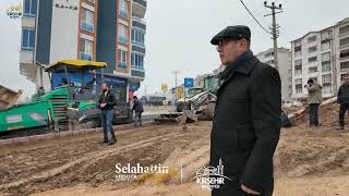 Bahçelievler Mahallesi 24 Aralık Caddesi’ndeki sıcak asfalt çalışmamız başladı