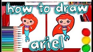 How To Draw Ariel The Little Mermaid