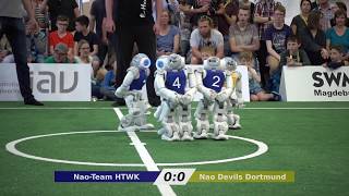 Nao-Team HTWK vs. Nao Devils - Final RoboCup German Open 2018