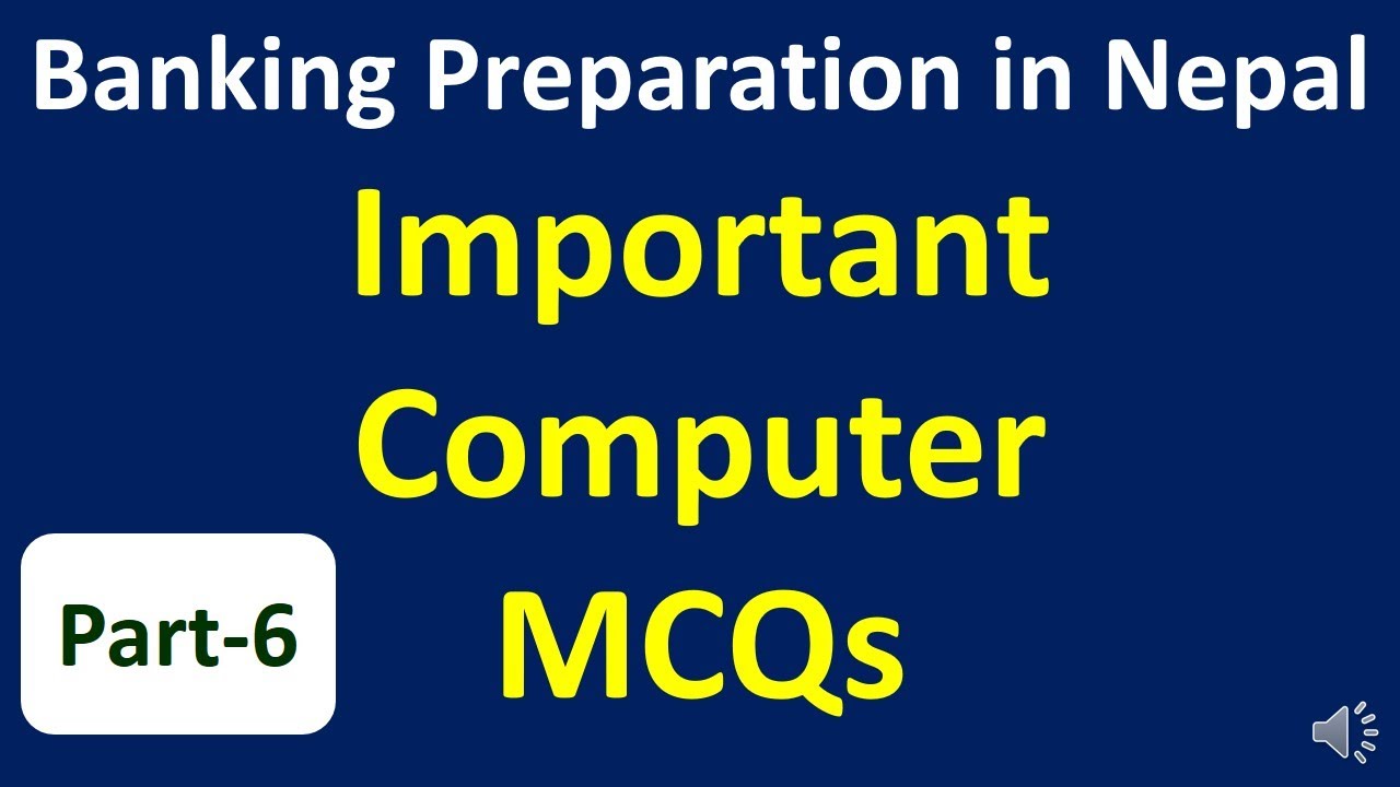 MCQ Questions Of Computer (Part-6) #Computer MCQs #NRB#ADBL#Loksewa # ...