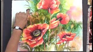 Red Poppies - Watercolor Lesson with Karlyn Holman