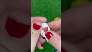 Red, white Halls candies menthol and cherry flavour, ASMR #somelotsofcandies #shorts