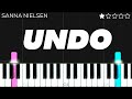 Sanna Nielsen - Undo | EASY Piano Tutorial