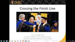 2019 10 21 Crossing the Finish Line  Strategies to Support Doctoral Completion