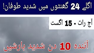 Thunderstorm tonight, 15 Aug | Sindh weather live today | Karachi weather update | pak weather live
