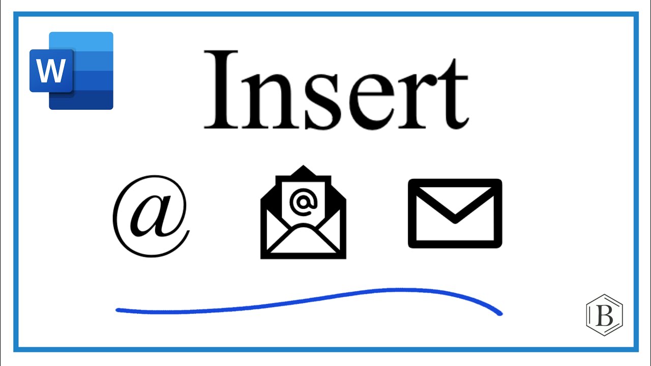 How To Insert Email Symbol In Microsoft Word Table Infoupdate Org