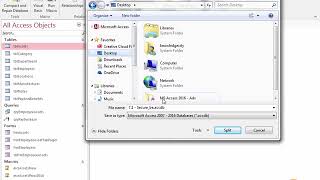 Split a Database in Access 2016