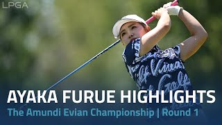 Ayaka Furue Round 1 Highlights | 2022 Amundi Evian Championship