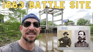 Civil War Battle of Pinhook Bridge in Lafayette, Louisiana