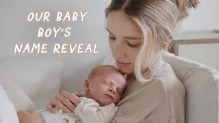 OUR BABY BOY'S NAME REVEAL *UNIQUE* II Coming home from the hospital vlog