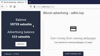 How To Earn Bitcoin  From adBTC (By Simply Viewing Websites)