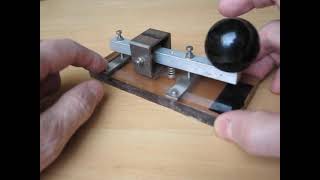 DIY Morse key made of scrapped materials