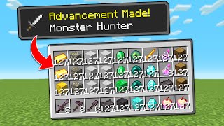 Minecraft, But Advancements Multiplies Your Inventory...