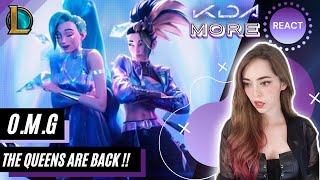 REACT K/DA - MORE [Official Music Video] | League of Legends