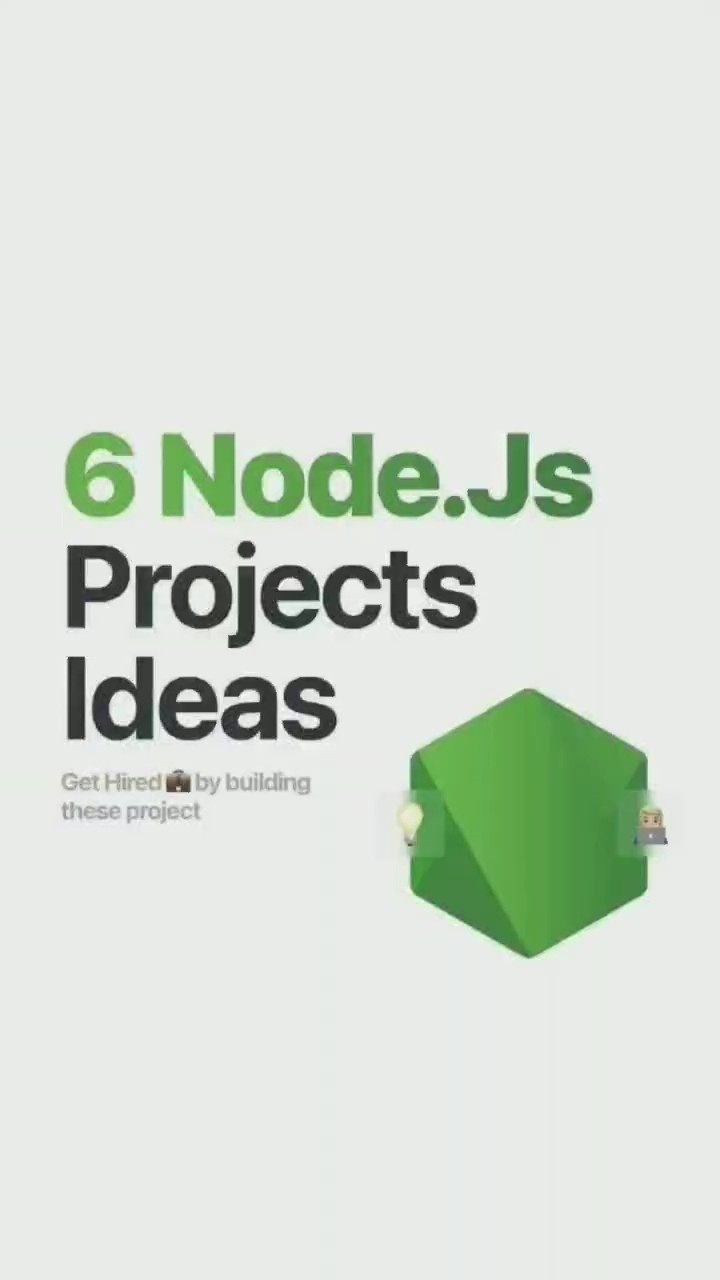 6 Nodejs Project Ideas Nodejs Node Reactjs Ideas Programming 6 Nodejs Project Ideas Nodejs Node Reactjs Ideas Programming