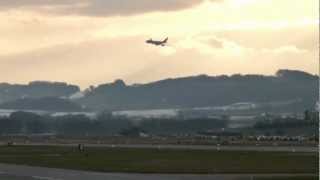 Cargolux B747 breathtaking landing @ Payerne - 20/02/2013