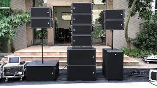 TPA 2019 New Products Soundcheck 3-TP 460 singe 10'' line array \u0026Kidd 215F dual 15'' subwoofer