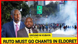 Ruto must go chants in Eldoret city! Drama as Ruto is totally rejected in his backyard Rift valley