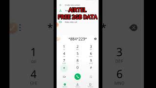 Airtel free 2GB data new code 2023 | Airtel free data 2023 | Airtel free data code #shorts