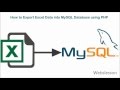 How to Import Excel Data into MySQL Database using PHP
