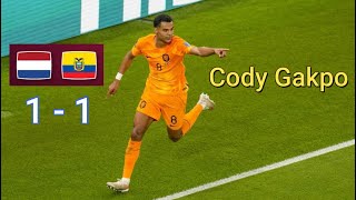 Cody Gakpo Goal ~ Netherlands vs Ecuador (1-1) ~ FIFA World Cup 2022 Qatar