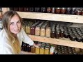 food storage cellar tour pantry tour canning recipes meal prep cook with me large family meals