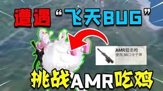 【木鱼】和平精英：挑战用AMR吃鸡，木鱼飞天遁地，最后惨遭系统制裁！