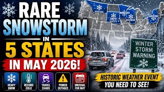 May Snowstorm Hits 5 US States