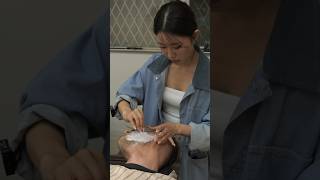 Skillful Japanese Lady Barber #asmr #barbershop #barber #femalebarber #haircut