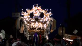 津市場北　屋台　宮内　魚吹八幡神社　秋祭り　宵宮　2010