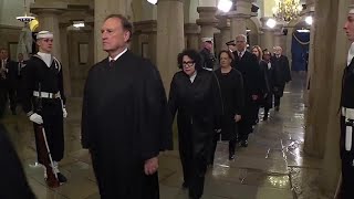 Supreme Court justices arrive for President-elect Donald Trump's inauguration