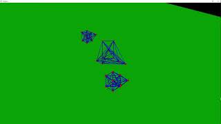 Vpython Spring and Mass Multiple Vibrating Soft Robots