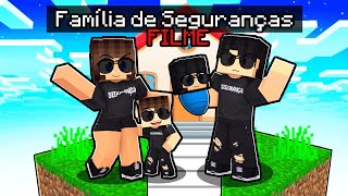 FAMÍLIA de SEGURANÇAS em 1 BLOCO - FILME no Minecraft ◂Miika▸