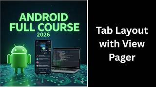 (161) TabLayout with ViewPager2 in Android | Swipe Tabs UI | Android Course