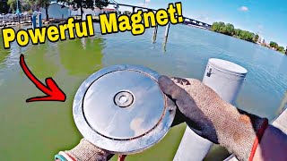 Magnet Fishing With The Most Powerful Magnet EVER Made - You Won't Believe What I Found!!!