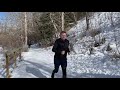 elbow river pathway winter trail running