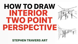 How to Draw Interior Two Point Perspective