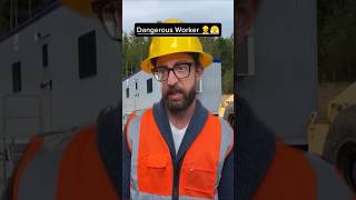 Brave worker 👷👍 #adamrose #construction #work #dangerous #workers #shorts