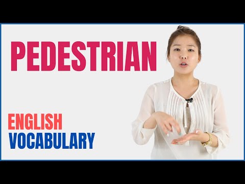 What is a sentence for pedestrian?