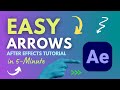 How To Create Animated Arrows In After Effects | after effects tutorial 2024